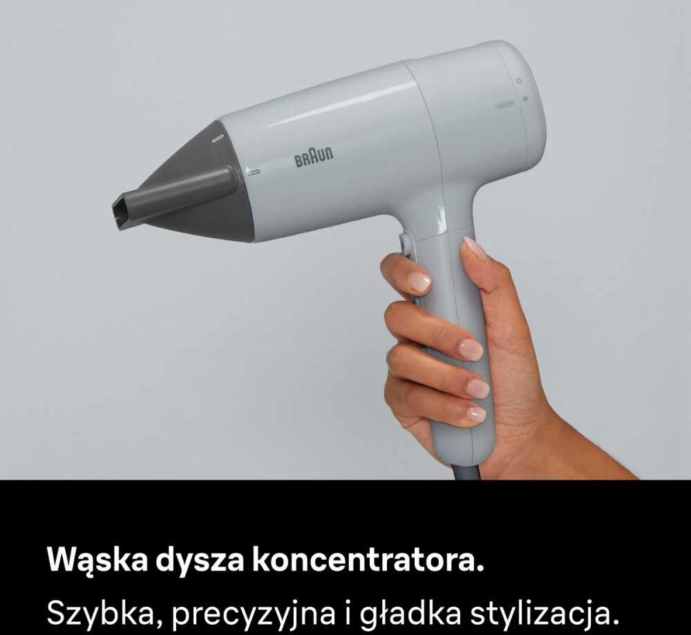 Plaukų džiovintuvas Braun BRHD211E pilka