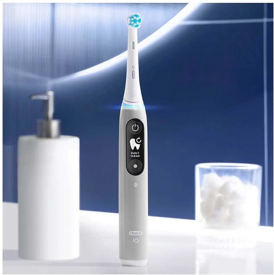 Elektrinis dantų šepetėlis Braun iOM6.1A6.1K Oral-B iO6, pilkos spalvos