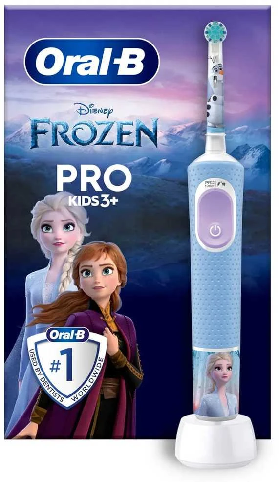 Oral-B | Elektrinis dantų šepetėlis | Vitality PRO Kids Frozen | Įkraunamas | For kids | Šepetėlių skaičius galvutės įeina 1 | Number of teeth brushing modes 2 | Mėlyna
