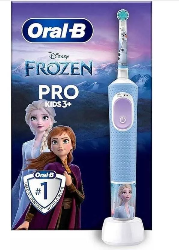 Oral-B | Elektrinis dantų šepetėlis | Vitality PRO Kids Frozen | Įkraunamas | For kids | Šepetėlių skaičius galvutės įeina 1 | Number of teeth brushing modes 2 | Mėlyna