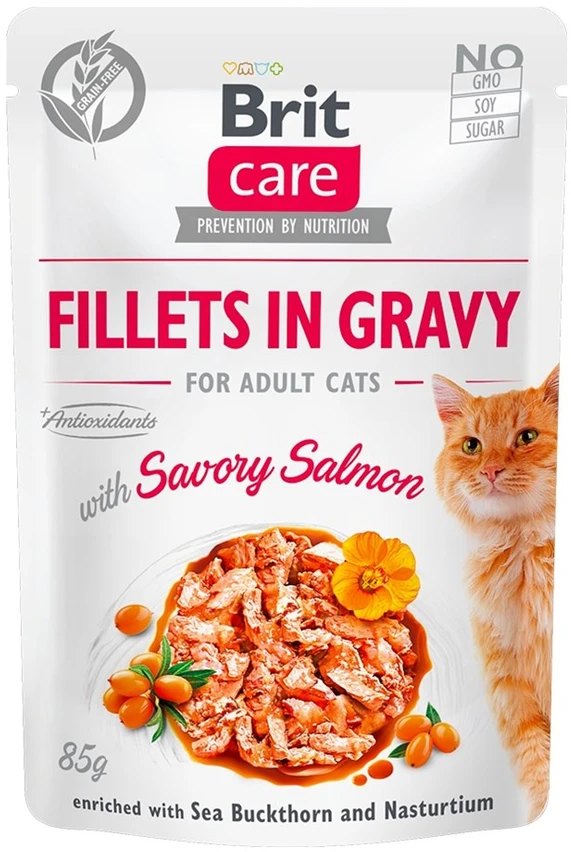 Brit Care Fillets In Gravy su lašiša, 85 g