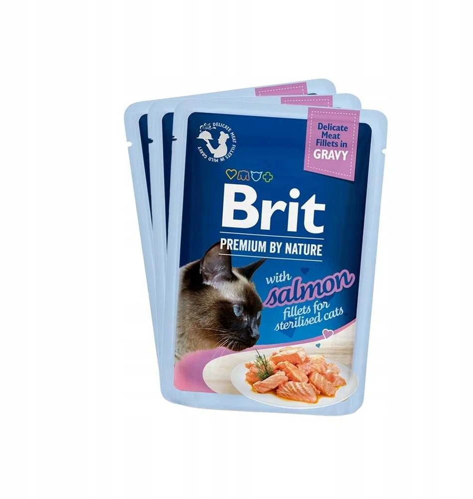 BRIT Premium by Nature Sterilizuotos lėkštės maišeliai su padažu, skonių mišinys - šlapias maistas katėms - 12x85g
