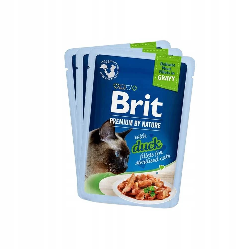 BRIT Premium by Nature Sterilizuotos lėkštės maišeliai su padažu, skonių mišinys - šlapias maistas katėms - 12x85g