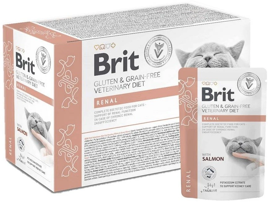 Brit VD Renal Cat Pouch 12x85g
