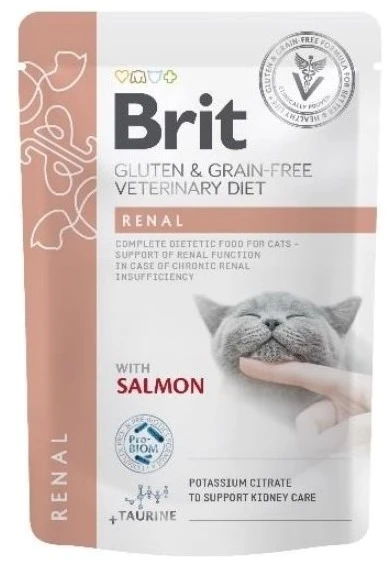 Brit VD Renal Cat Pouch 12x85g