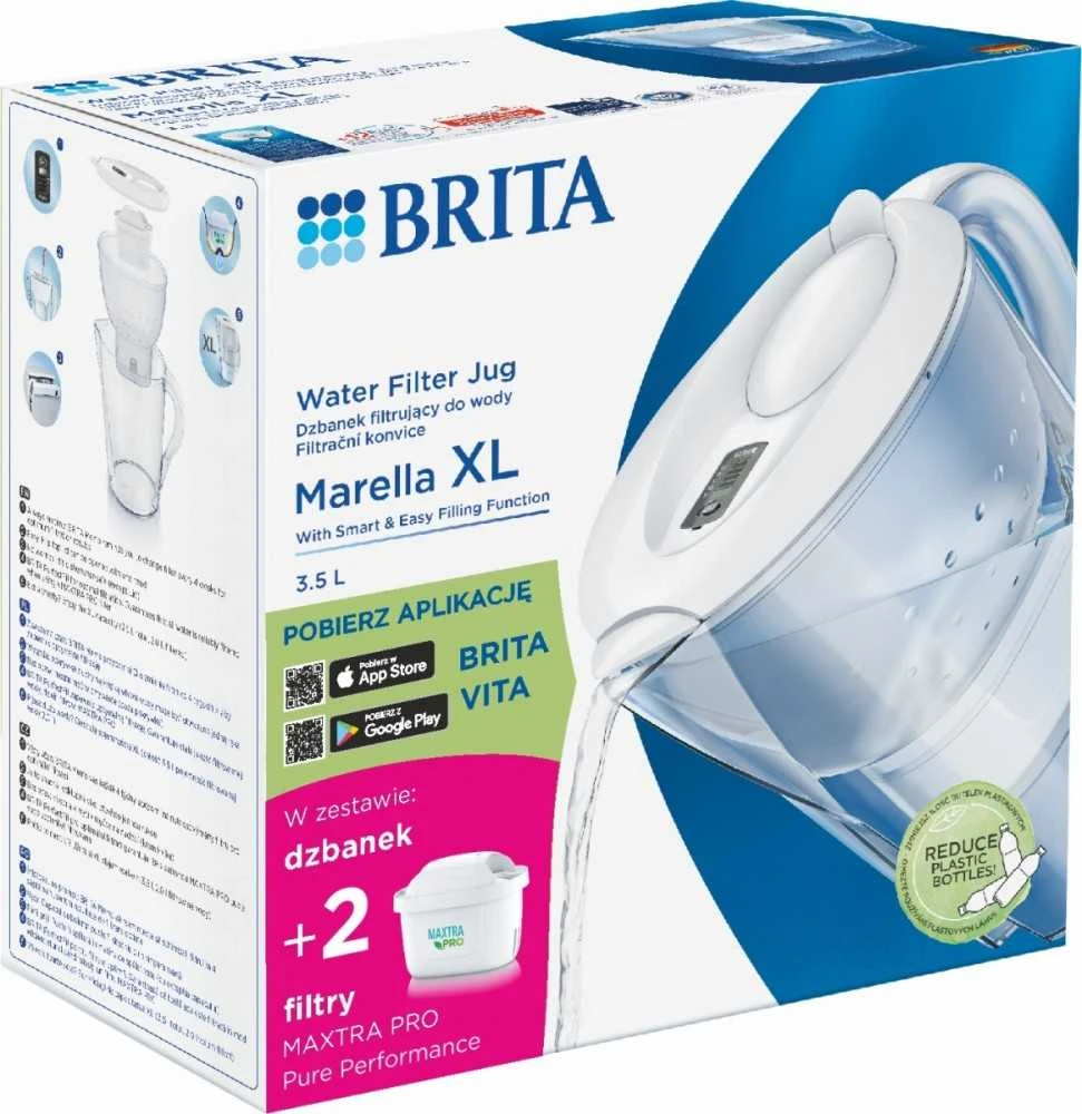 Brita Marella XL + 2 Maxtra Pro PP filter jug