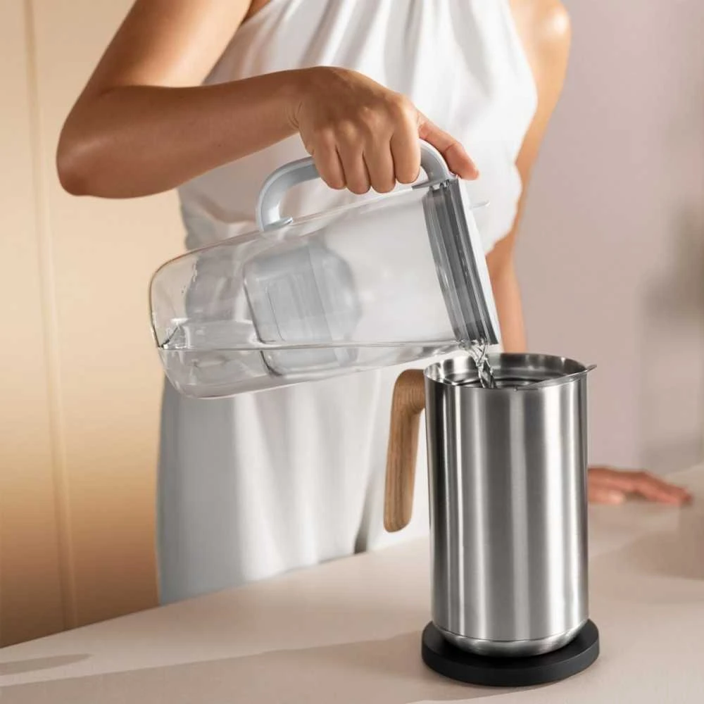 Brita Glass+ filtro ąsotis su 2 MaxtraPro PP kasetėmis (mėlynas; 2,5 l)