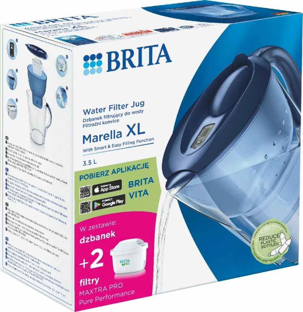 Brita Marella XL + 2 Maxtra Pro PP filter jug