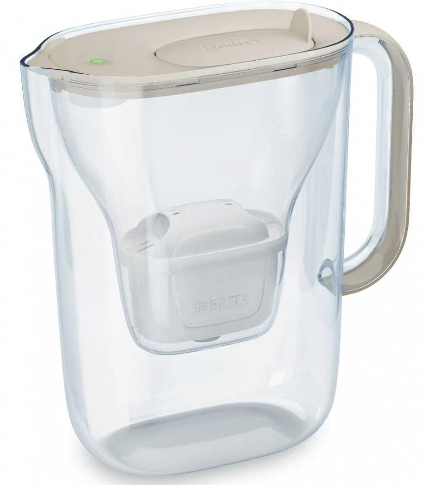 „Brita Style Essential“ filtro ąsotis + 2 „Maxtra Pro Pure Performance“ filtro kasetės (smėlio spalvos)