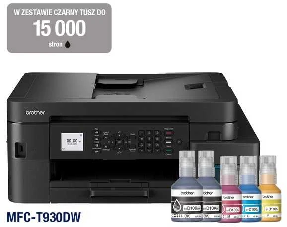 Spausdintuvas Brother | daugiafunkcis įrenginys | MFC-T930DW | Inkjet | Spalvotas | All-in-one | A4 | Wi-Fi | Juodas