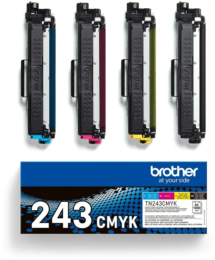Toneris Brother TN243CMYK | 1000 psl.| DCP-L3510CDW, DCP-L3550CDW,