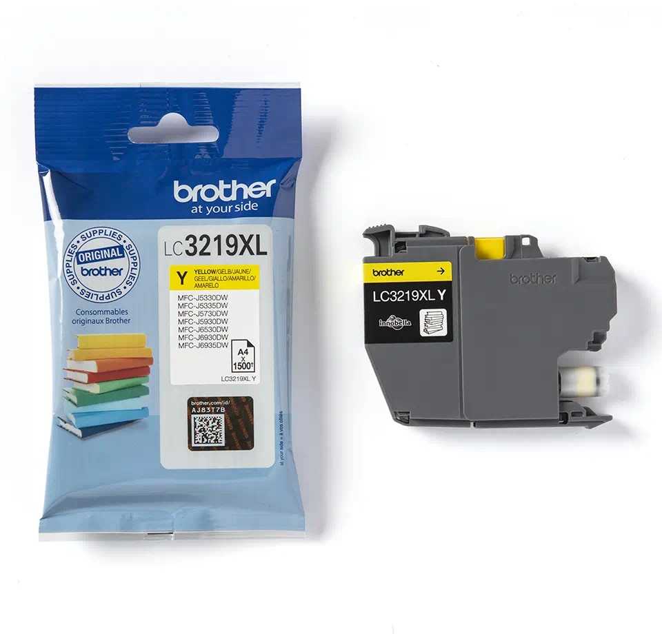 BROTHER LC-3219XLY Geltonas INK CARTRIDGE, 1,500P