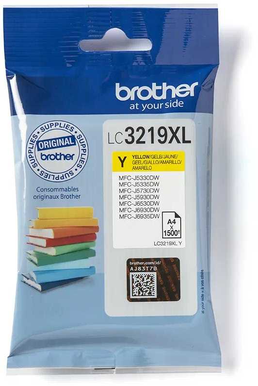 BROTHER LC-3219XLY Geltonas INK CARTRIDGE, 1,500P