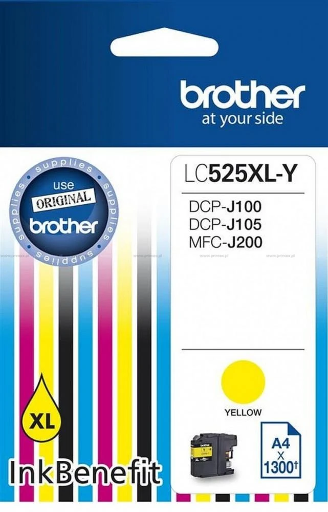 Brother LC525XL-Y Originalus Geltona