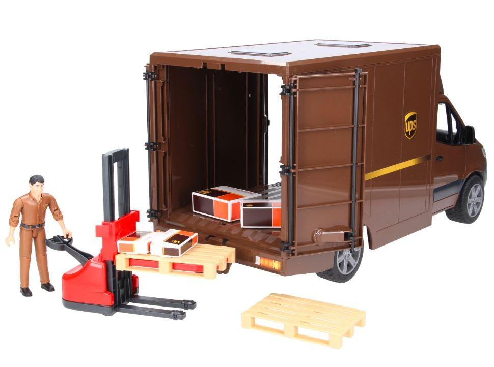 BRUDER MB Sprinter UPS su vairuotoju ir priedais, 02678