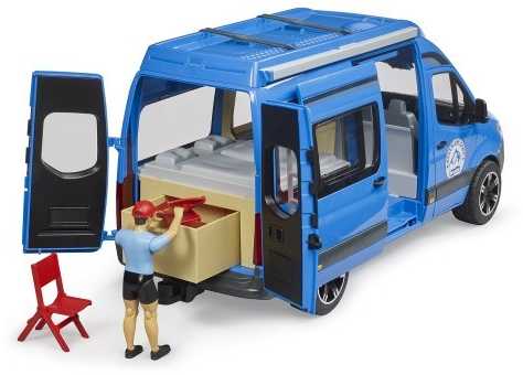Bruder Ata BRUDER Sprinter Camper mėlyna+fig+akces 02684