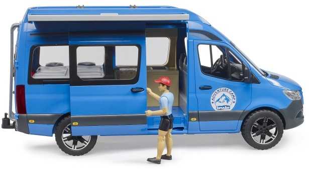 Bruder Ata BRUDER Sprinter Camper mėlyna+fig+akces 02684