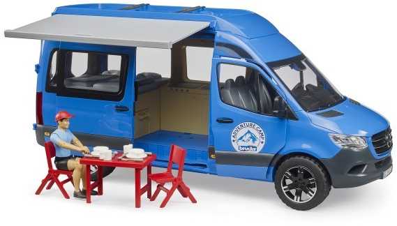 Bruder Ata BRUDER Sprinter Camper mėlyna+fig+akces 02684