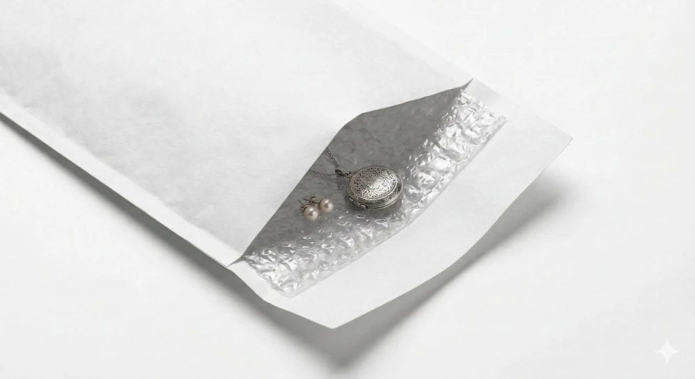 BESTPAK Bubble envelopes padded envelopes K20 50 pcs. Baltas