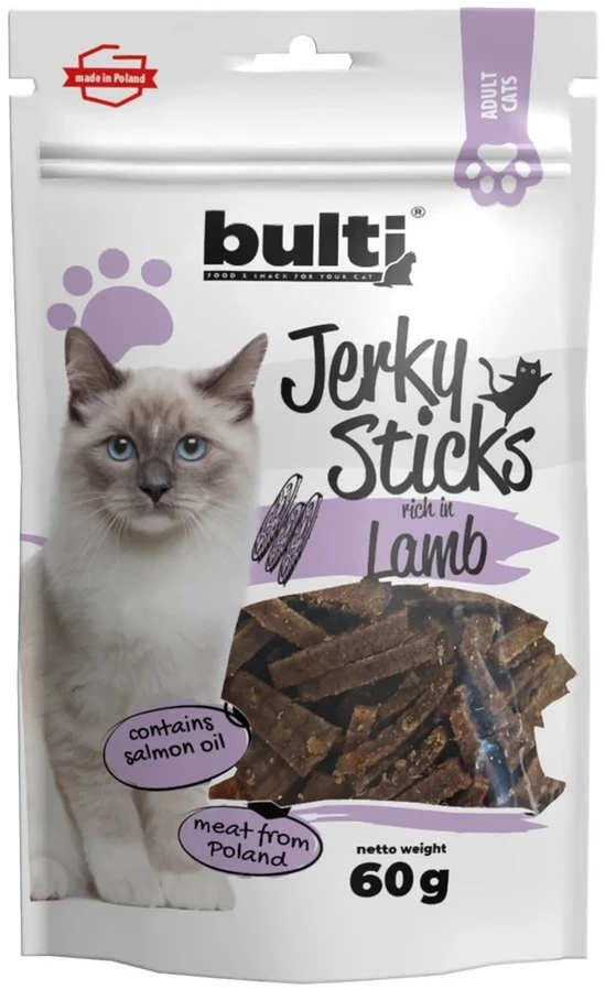 BULTI Jerky Sticks bogate w jagnięcinę przysmak katei 60g