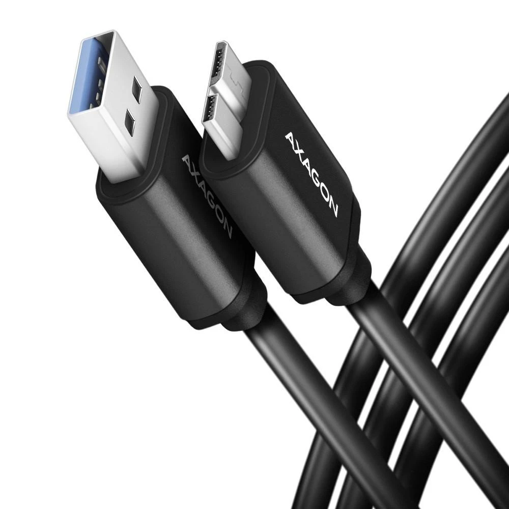 AXAGON | Duomenų ir įkrovimo laidas, 1 m | BUMM3-AM10AB | USB A tipo į USB Micro-B tipo