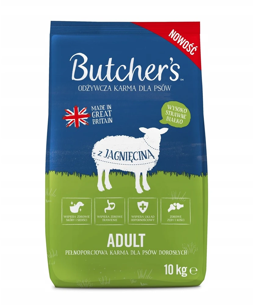 Butchers BUTCHER’S Original ėriena – sausas Maistas šunims – 10kg