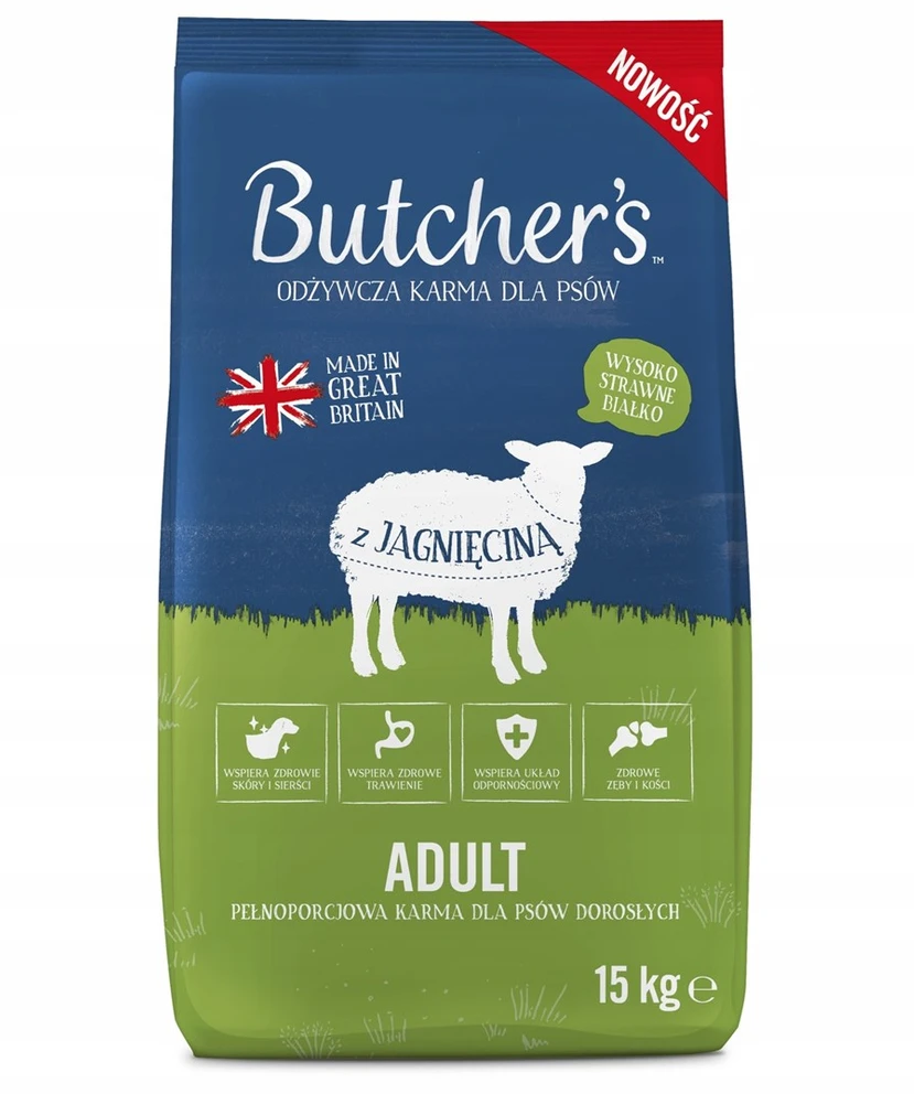 Butchers BUTCHER’S Original ėriena – sausas Maistas šunims – 15kg