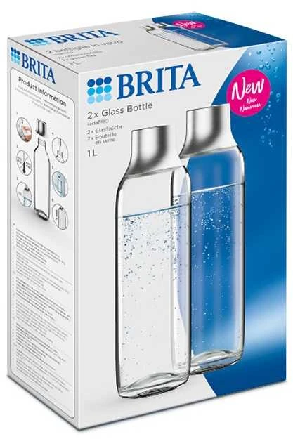 Brita sodaTRIO buteliukas (2 vnt., stiklinis)