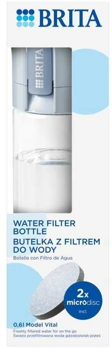 Buteliukas filtrująca brita vital pastelinis błękit 2 dyski