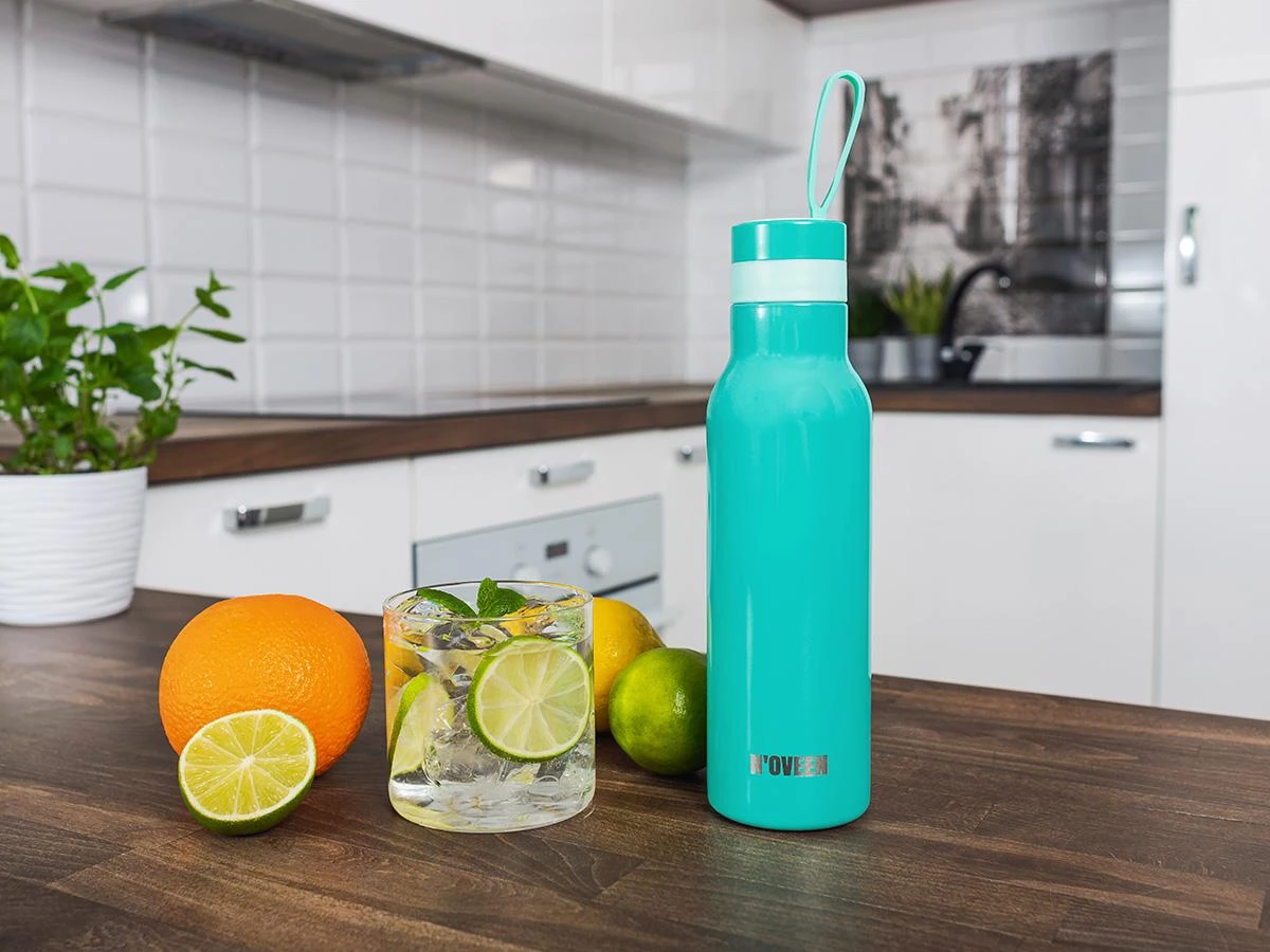 Noveen 500 ml NOVEEN TB134 Sea Žalias Shiny Thermal Bottle