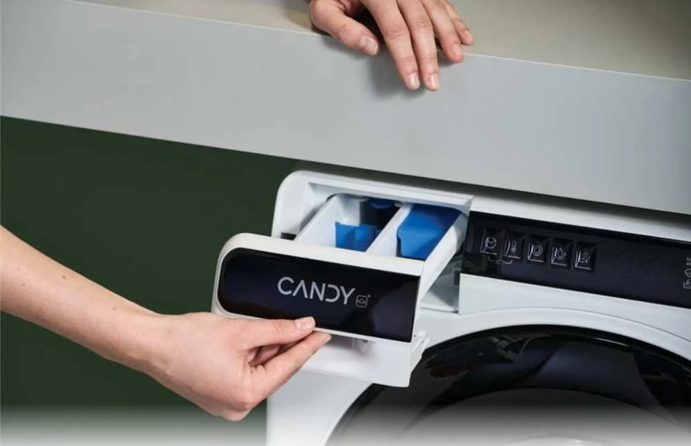 „Candy CW50BP12307U1S“ 5kg 1200 aps./min. A klasės mini skalbimo mašina su priekiniu pakrovimu