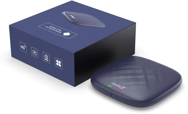 Carlinkit TBOX-Plus 4+64GB Wireless Adapter Apple CarPlay / Android Auto, Mėlynas - belaidis adapteris