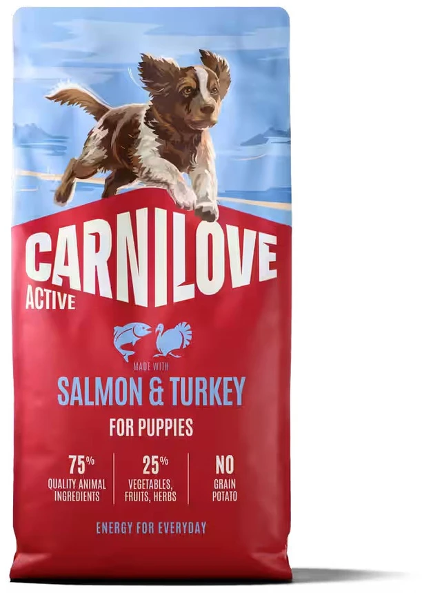 Vafo Praha Sro Carni Love Active Puppy lašiša & kalakutiena - dry dog food - 12kg