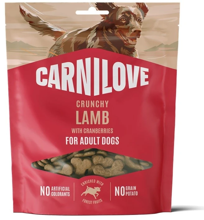 CAV Carni Love Crunchy ėriena with cranberries - dog treat - 200g