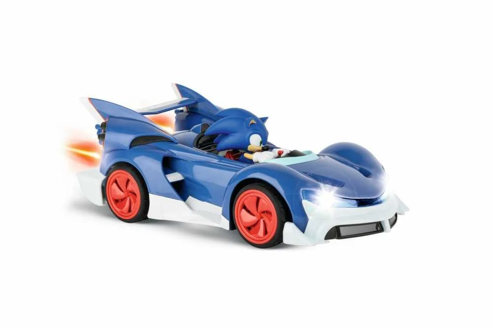 Carrera Radijo bangomis valdomas Sonic lenktyninis automobilis su akumuliatoriumi