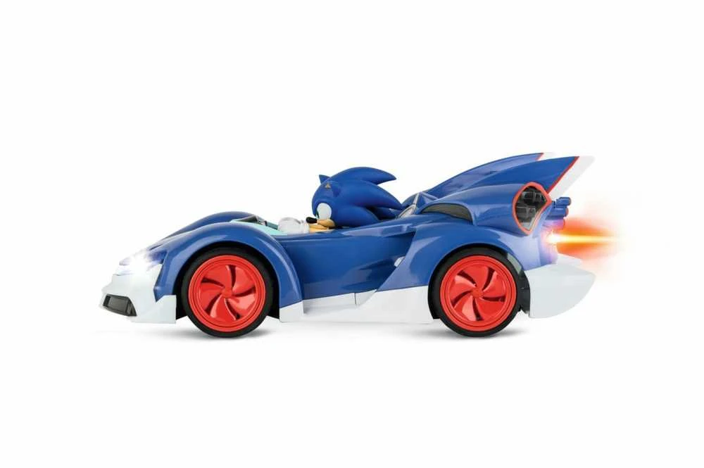 Carrera Radijo bangomis valdomas Sonic lenktyninis automobilis su akumuliatoriumi