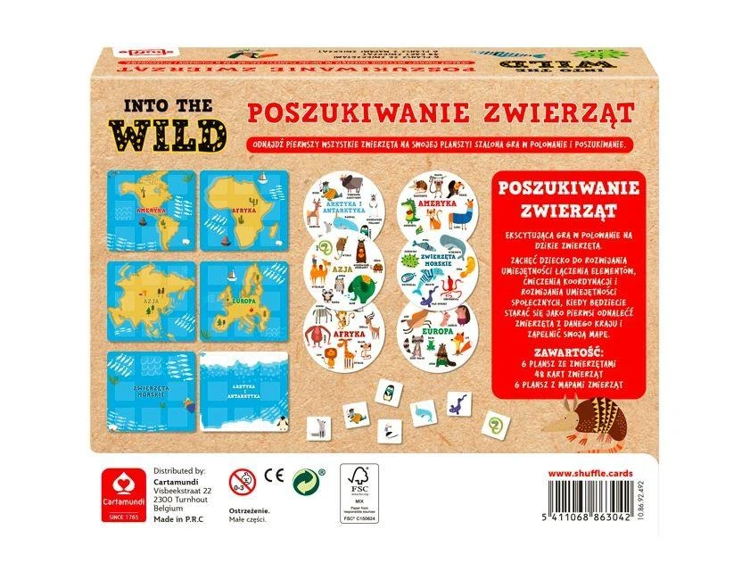 Cartamundi Into the Wild – gyvūnų paieška CARTAMUNDI