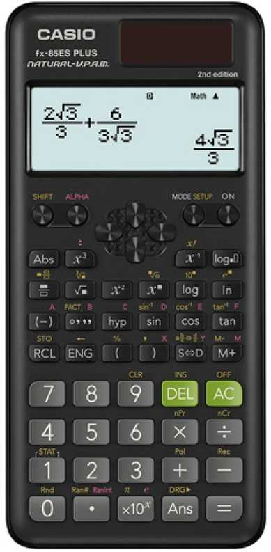 Skaičiuotuvas - Casio Fx-85ESPlus-2, 252 Funkcijos