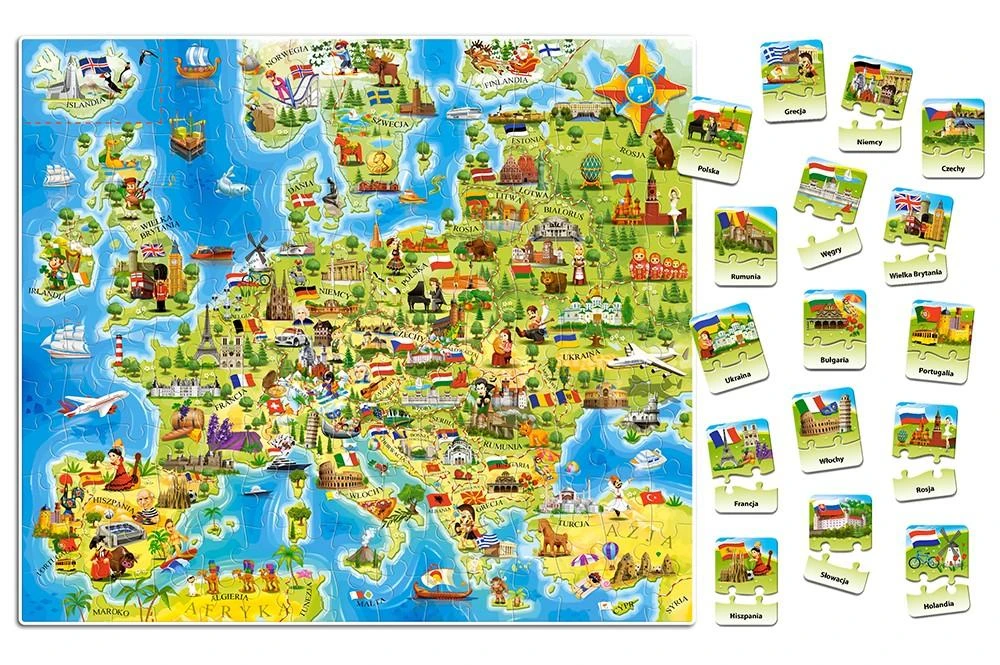 Castorland Dėlionė 180 vnt. - Europos žemėlapis