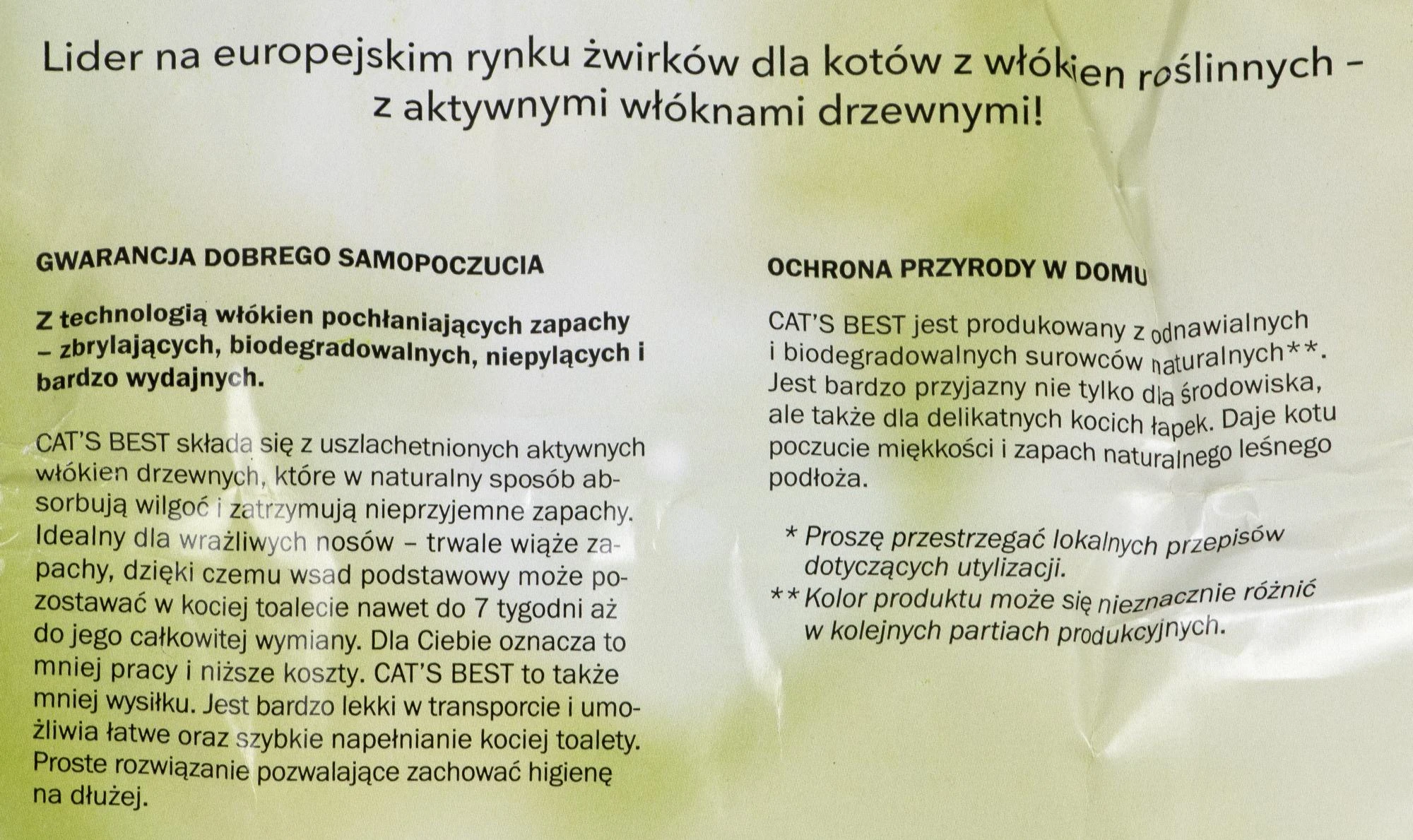 Cats Best OkoPlus Original Natūralus kraikas katėms 10L