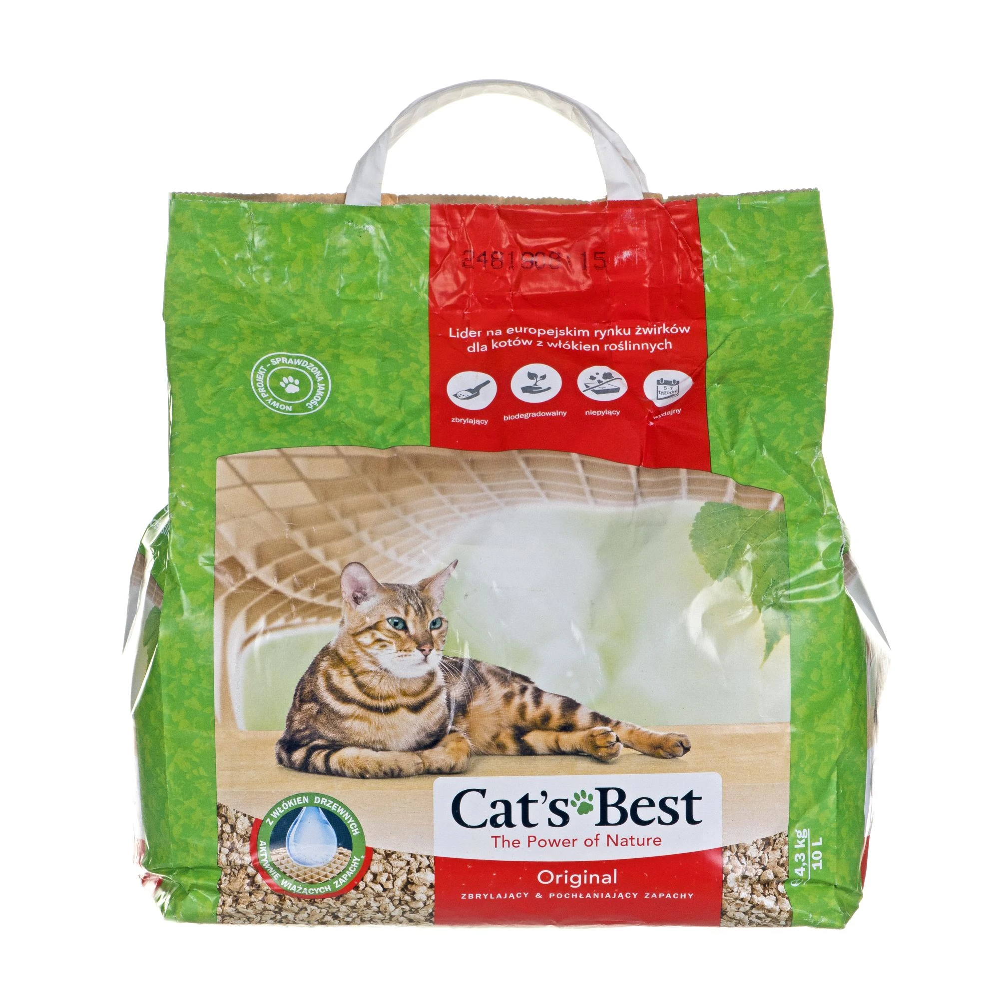 Cats Best OkoPlus Original Natūralus kraikas katėms 10L