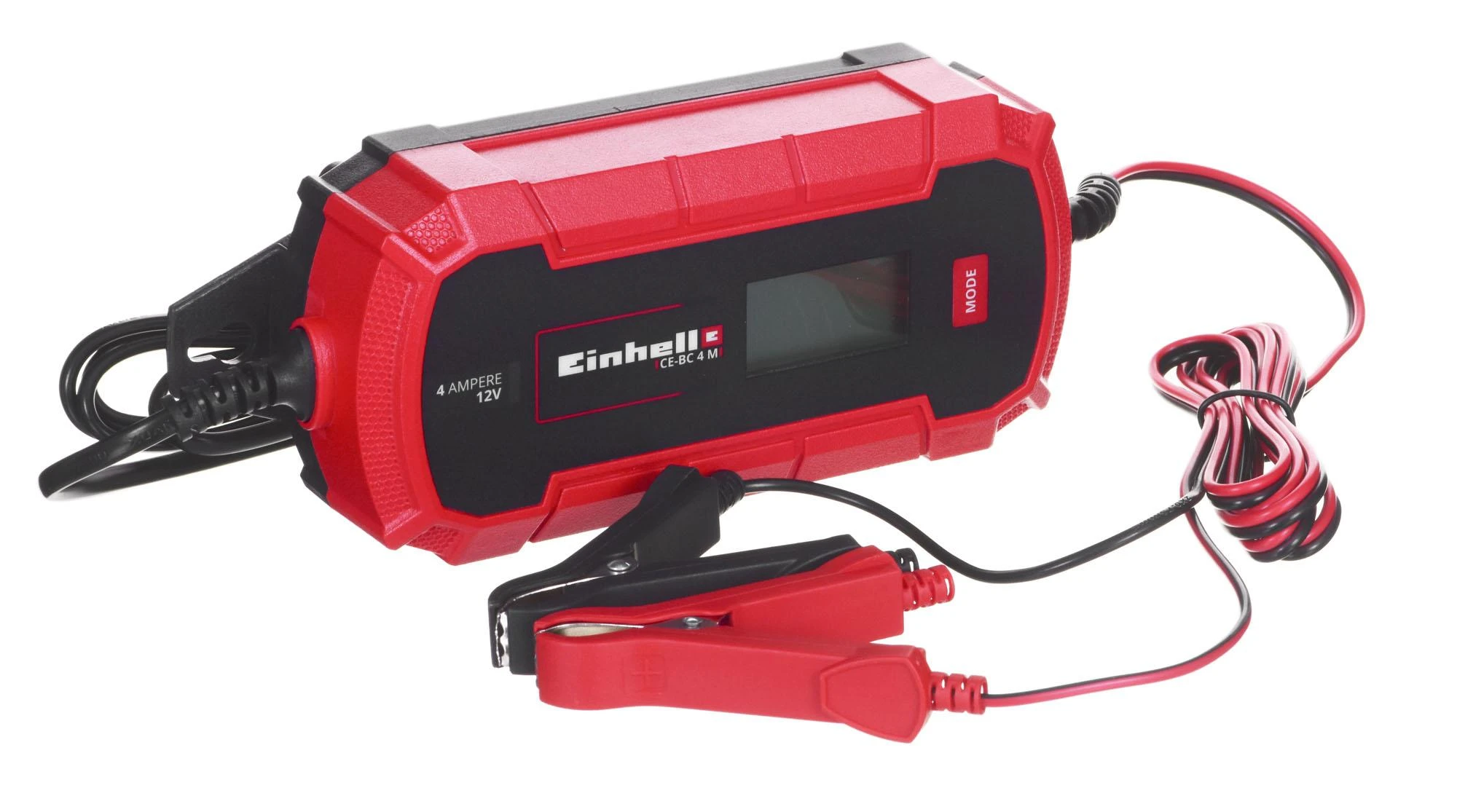 Akumuliatorių Įkroviklis - Einhell CE-BC 4 M 12V 4A LCD Raudonas