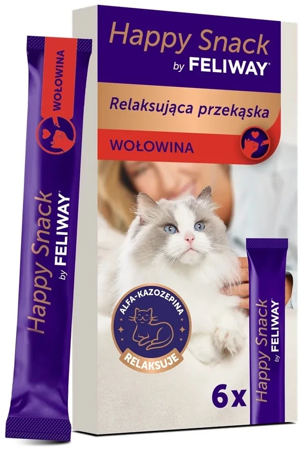 CEVA Happy Snack by Feliway Jautiena – katinų skanėstai – 6x15g