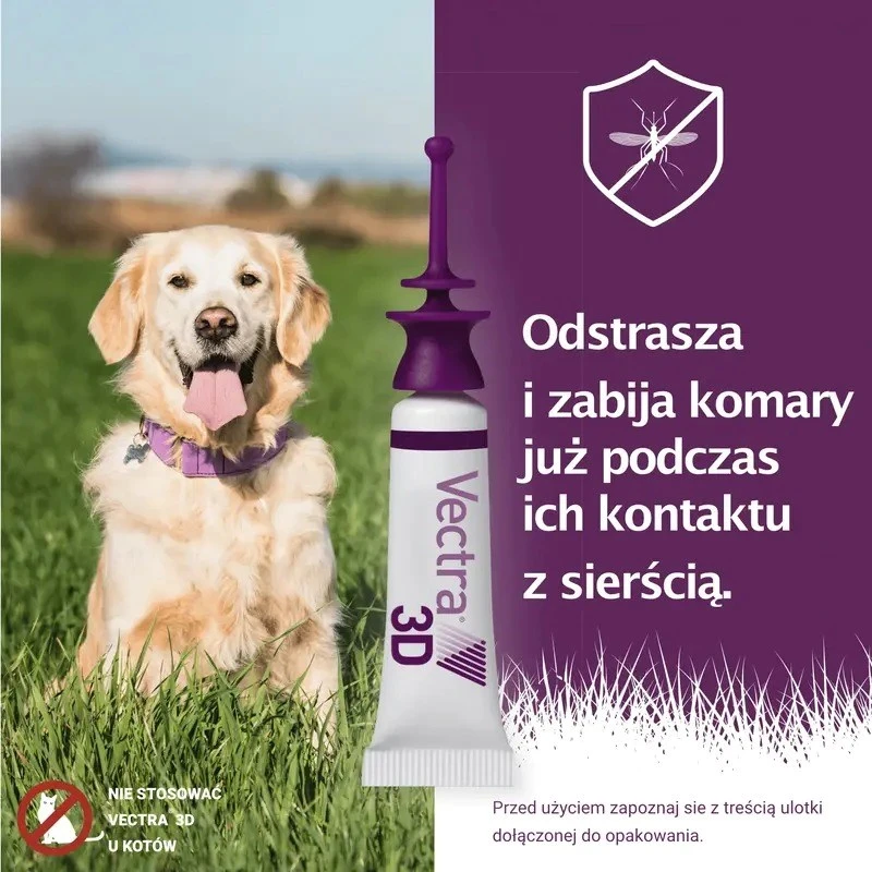 CEVA Vectra 3D (4-10kg) - anti-parasite drops for dogs - 3 x 1ml
