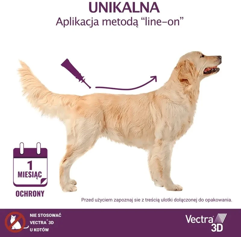 CEVA Vectra 3D (4-10kg) - anti-parasite drops for dogs - 3 x 1ml