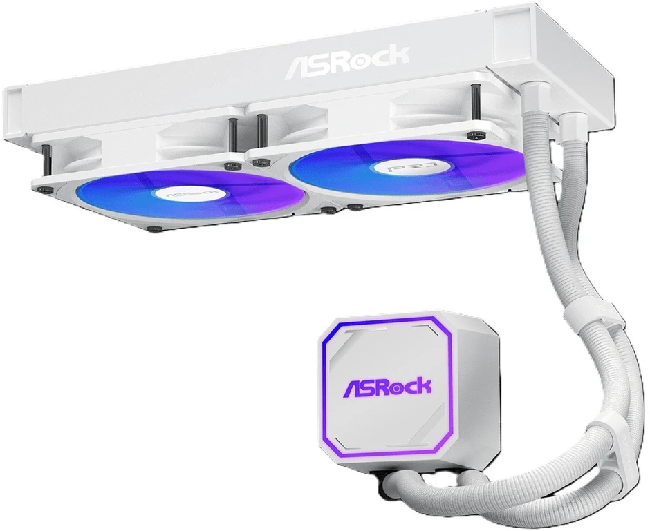 ASRock Pro Baltas 240 ARGB aušinimas