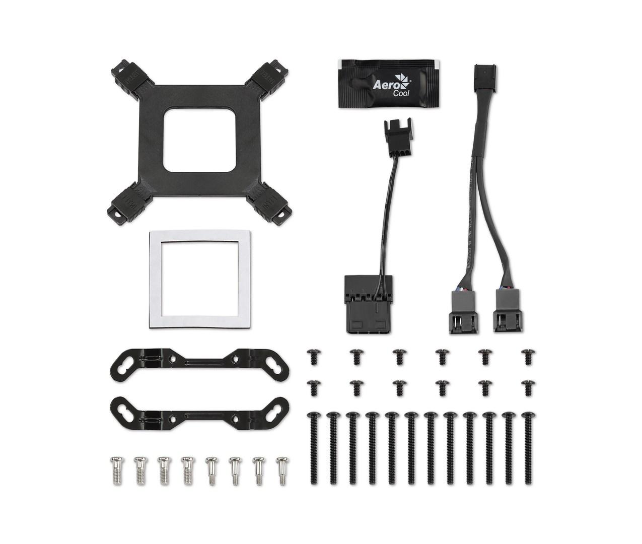 Procesoriaus Aušintuvas - Aerocool Pgs Mirage L360 Argb, juodas