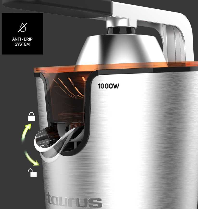 Citrusinių vaisių sulčiaspaudė taurus easy press 1000 legend 1000w