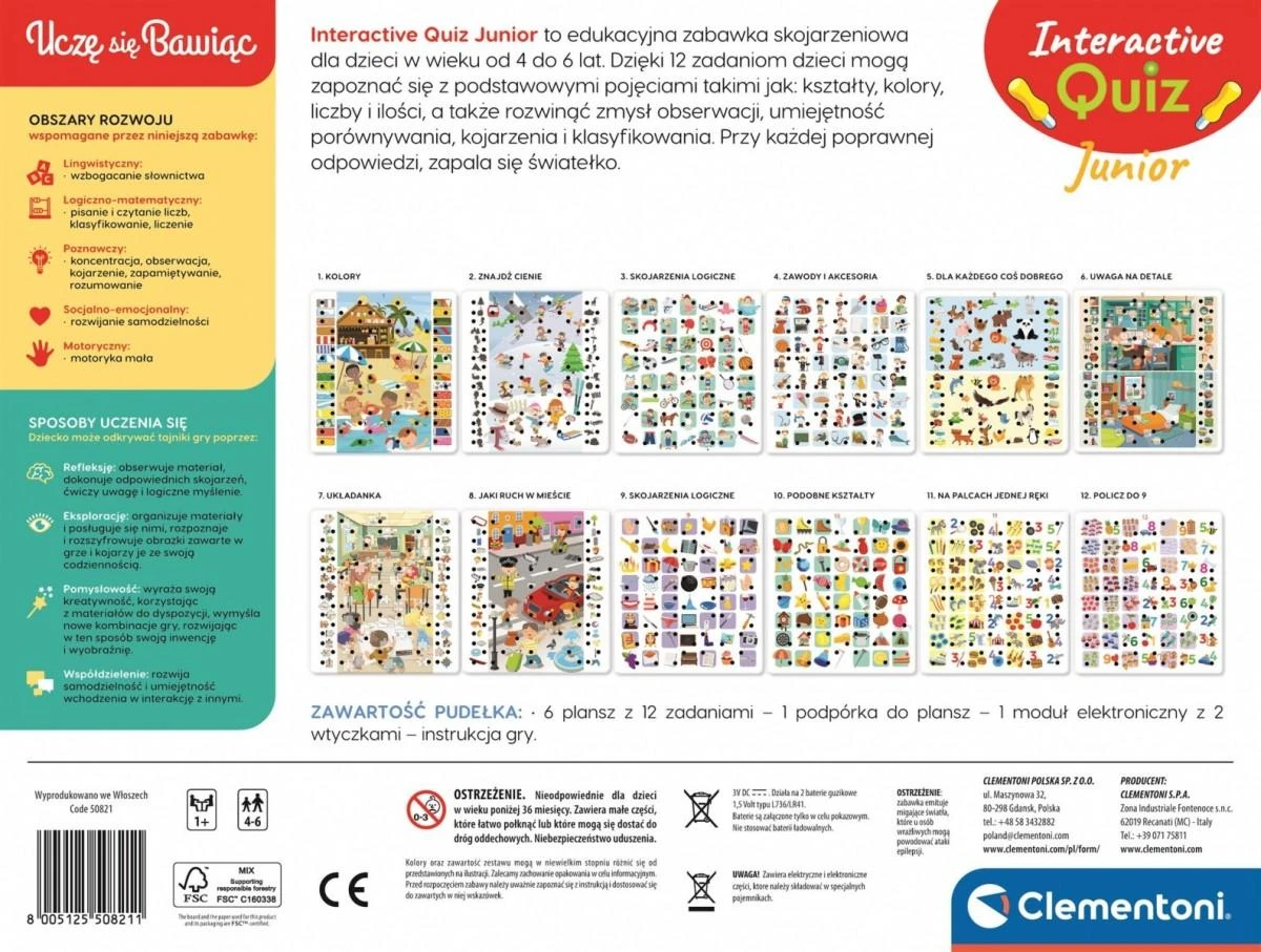 Clementoni Junior Interaktyvus Quiz 50821