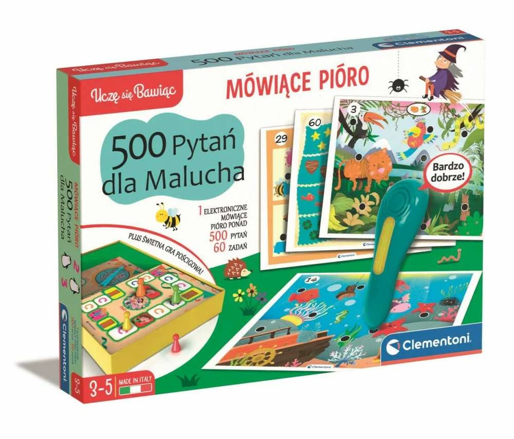 Clementoni Toys CLE Mokausi žaisdamas! Kalbėkite.pen500klausimų d/mal.50944